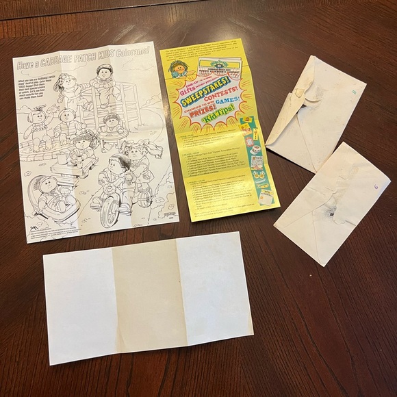 ❤️3/$25 Vintage 1988 Cabbage Patch Kids Brochure Bundle Family Tree - Picture 8 of 12